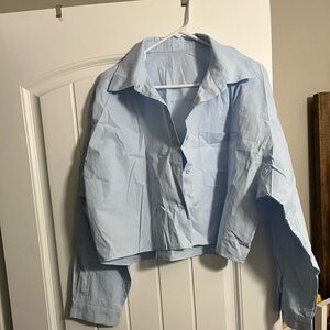 crop button up xxl